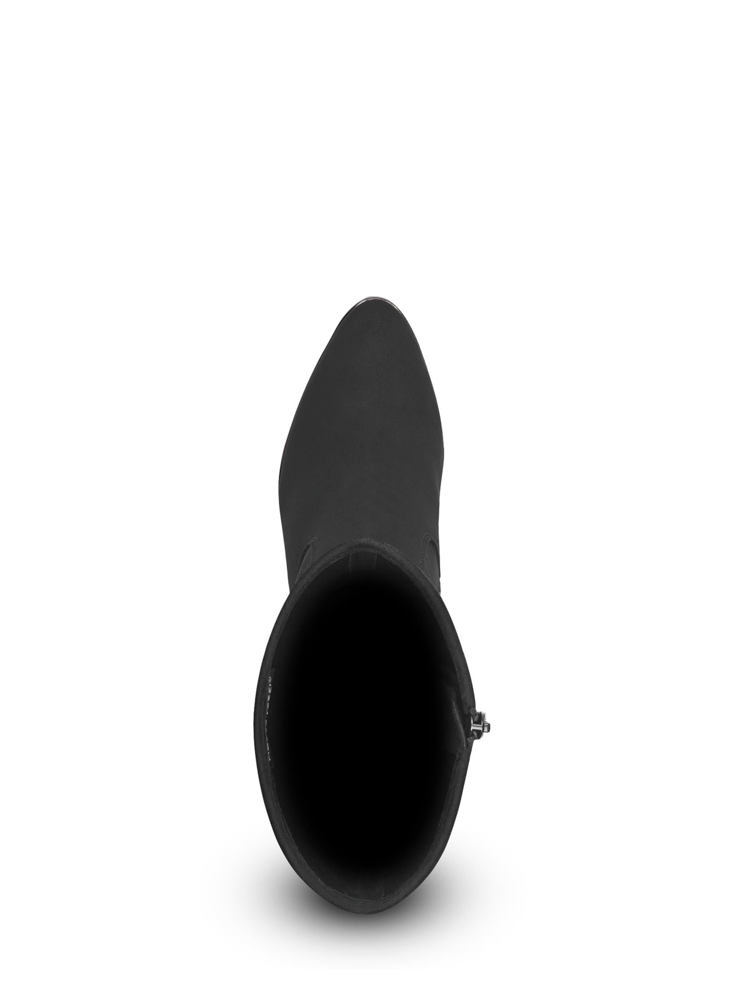 05035 Black Knee High Boots
