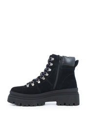 06194 Arezzo Suede Boots Black