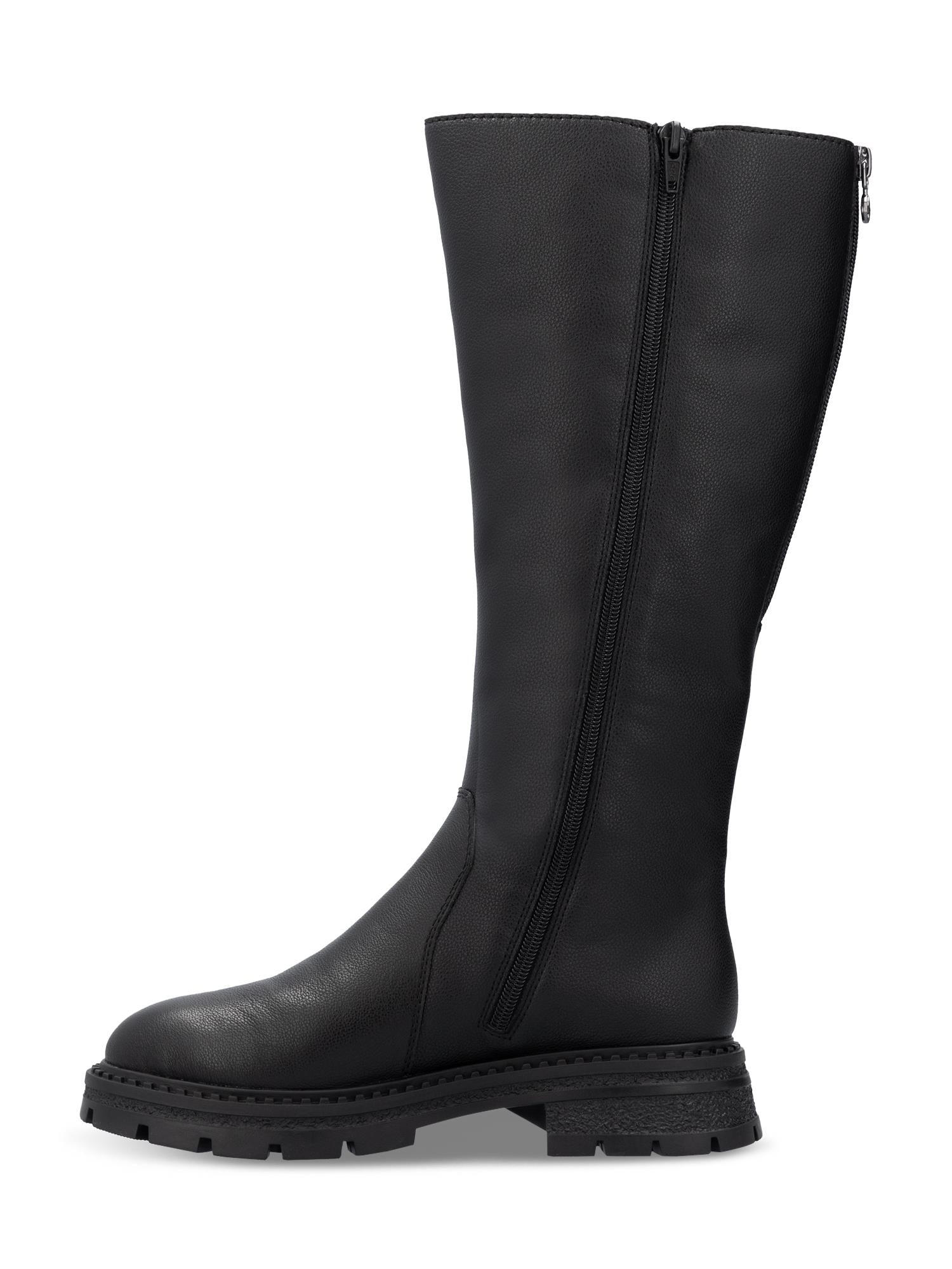 04944 Wide leather boots ullfôret