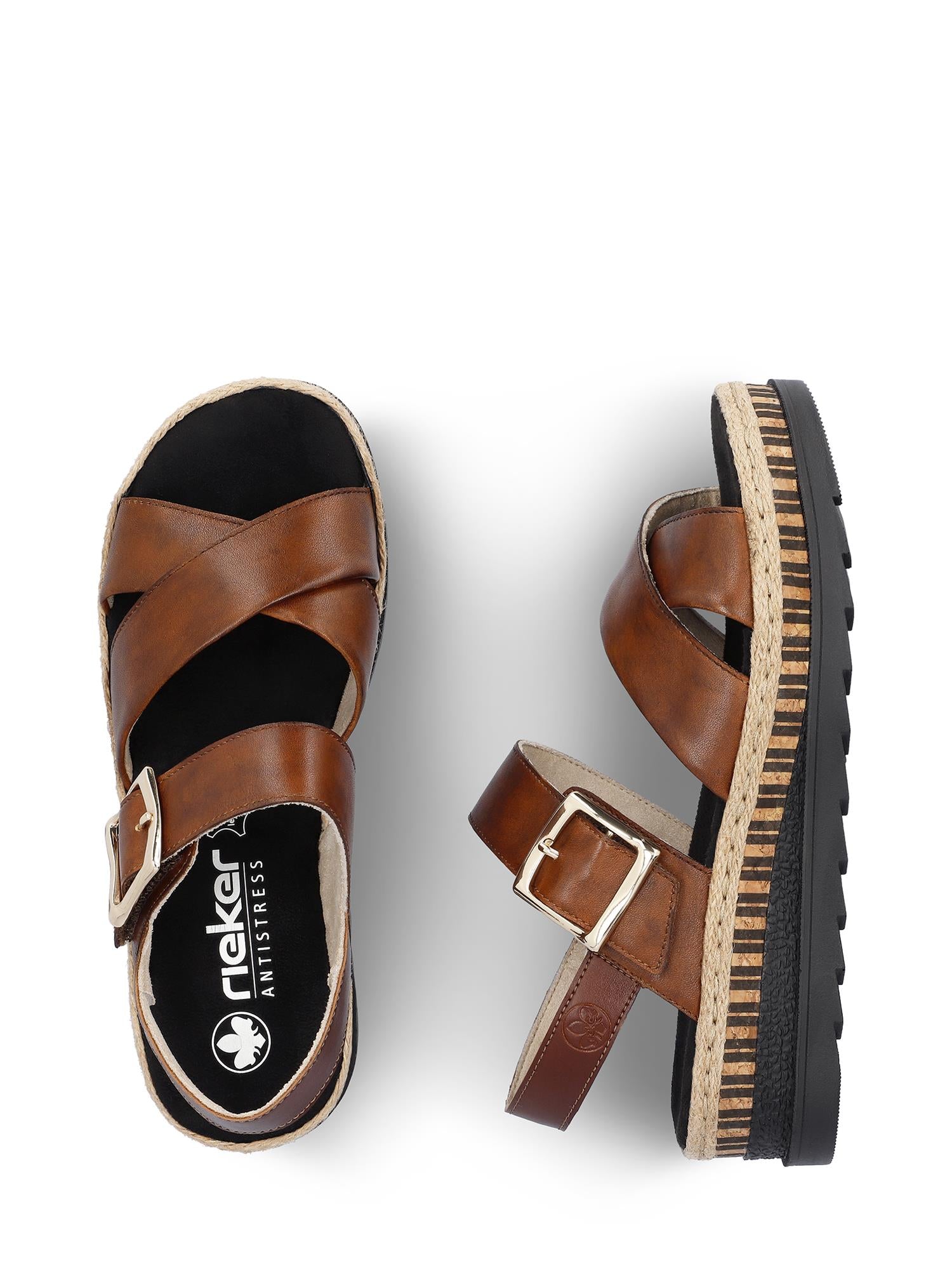 07520 Arizona Sandal Brown Leather