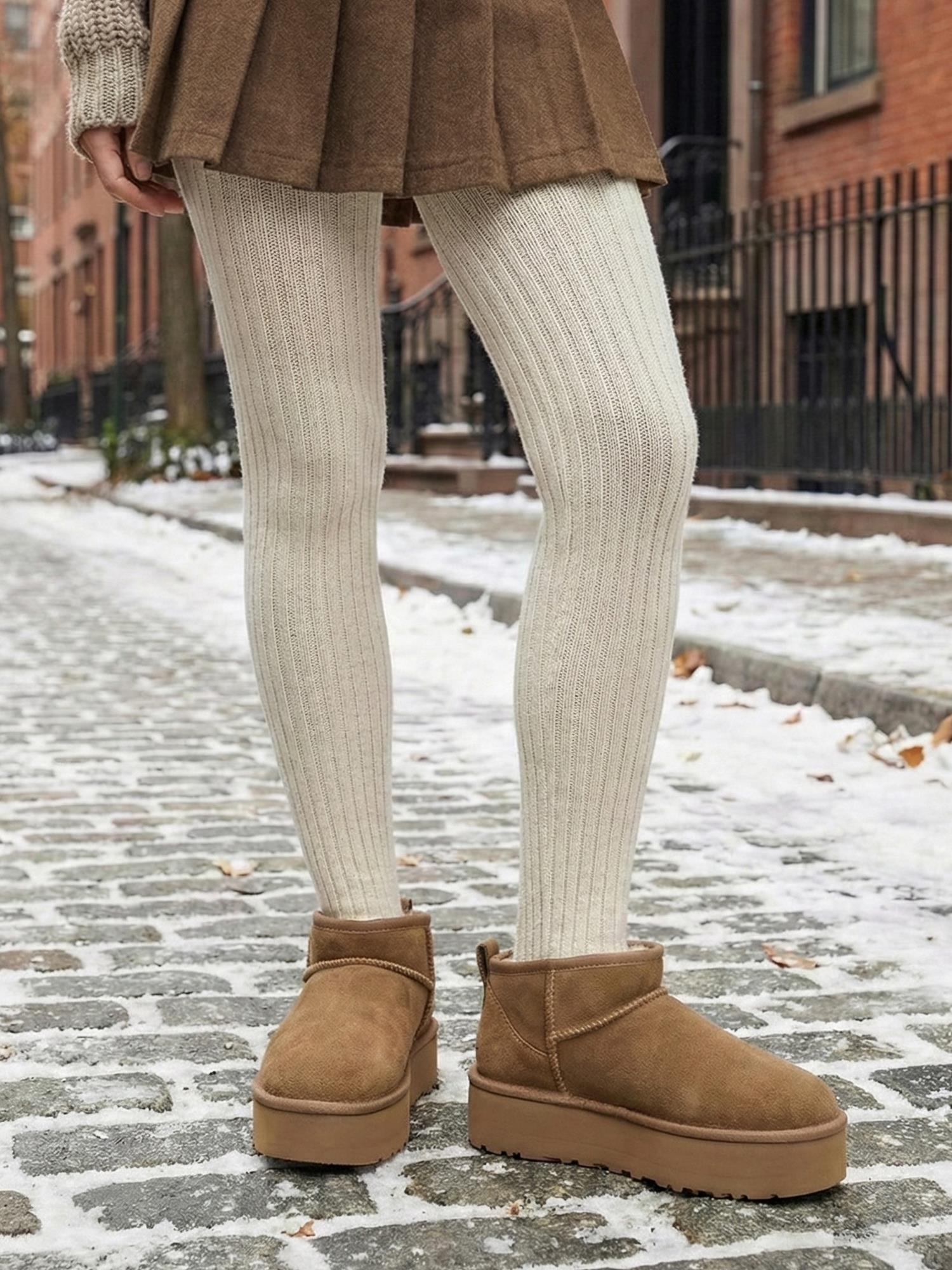 05399 Platform wool suede water resistant chestnut