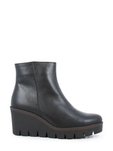 04207 Leather Wedge Booties