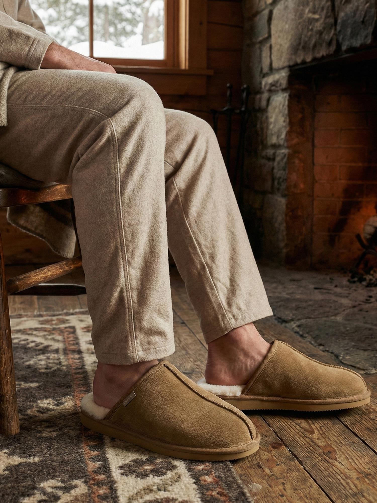 06449 Chestnut Suede Innesko