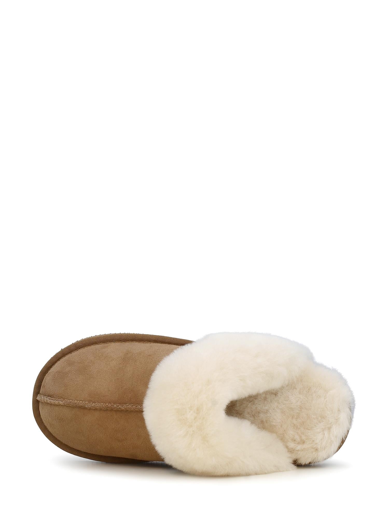 04338 Chestnut wool Tøfler