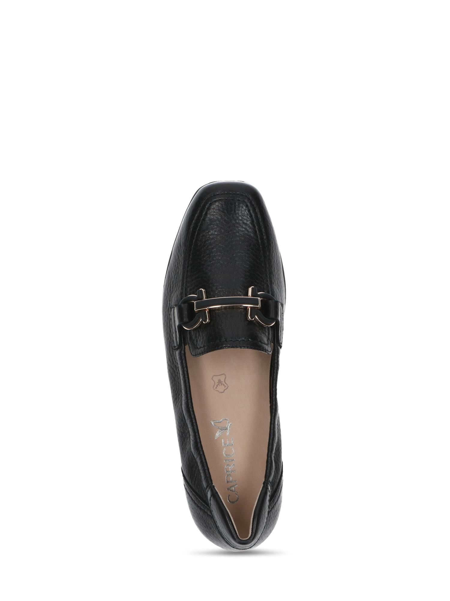 07201 Black Deer Leather Loafer