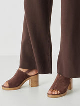 06937 Mocha Grace Block Sandal Skinn