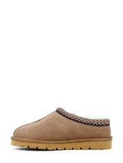 05428 Chestnut Suede Wool Slippers