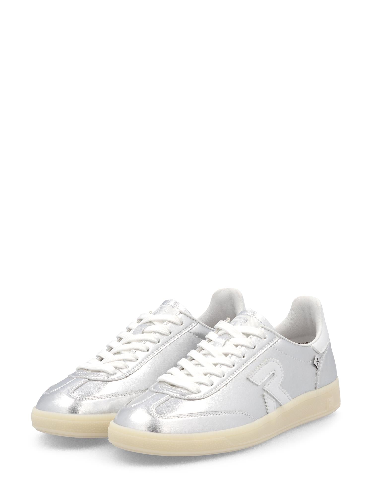 03524 Rieker San Diego Leather Sneaker Silver