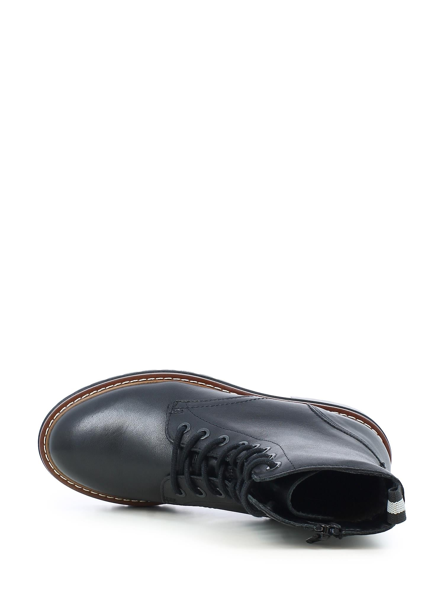 05357 Savona Leather Lace Boots Black