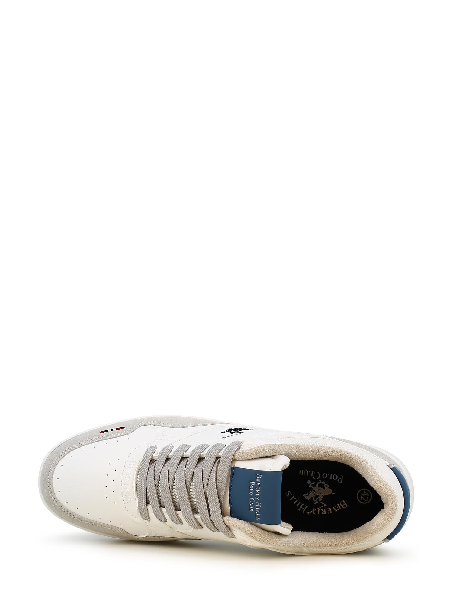 01625 White Lace-up Sneakers