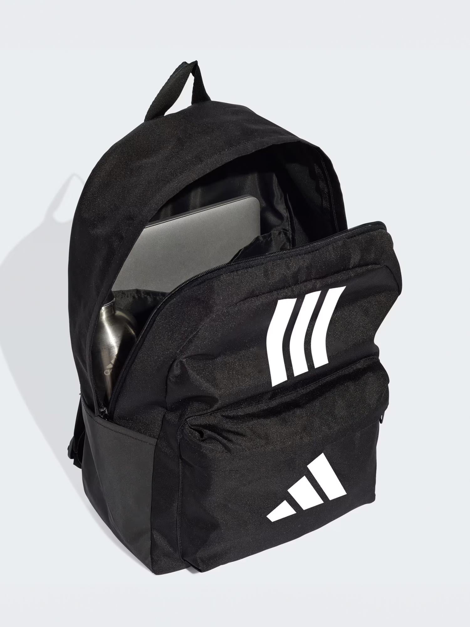 02011 Classic Back to School 3 Stripes Ryggsekk Black