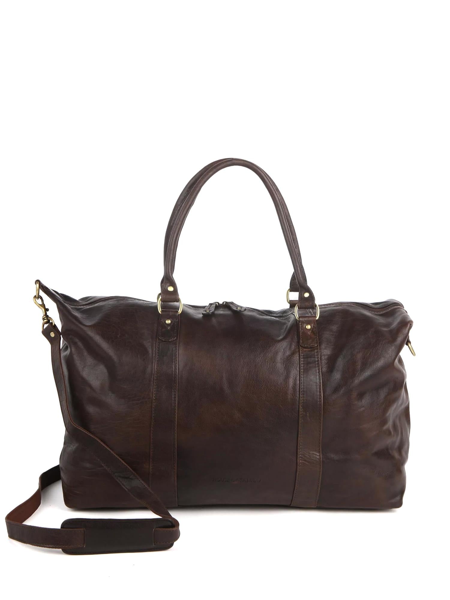 03231 Brown Weekend bag Skinn