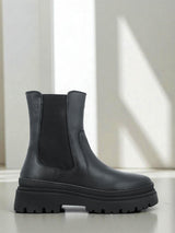 06184 Portimao Leather Chelsea Black