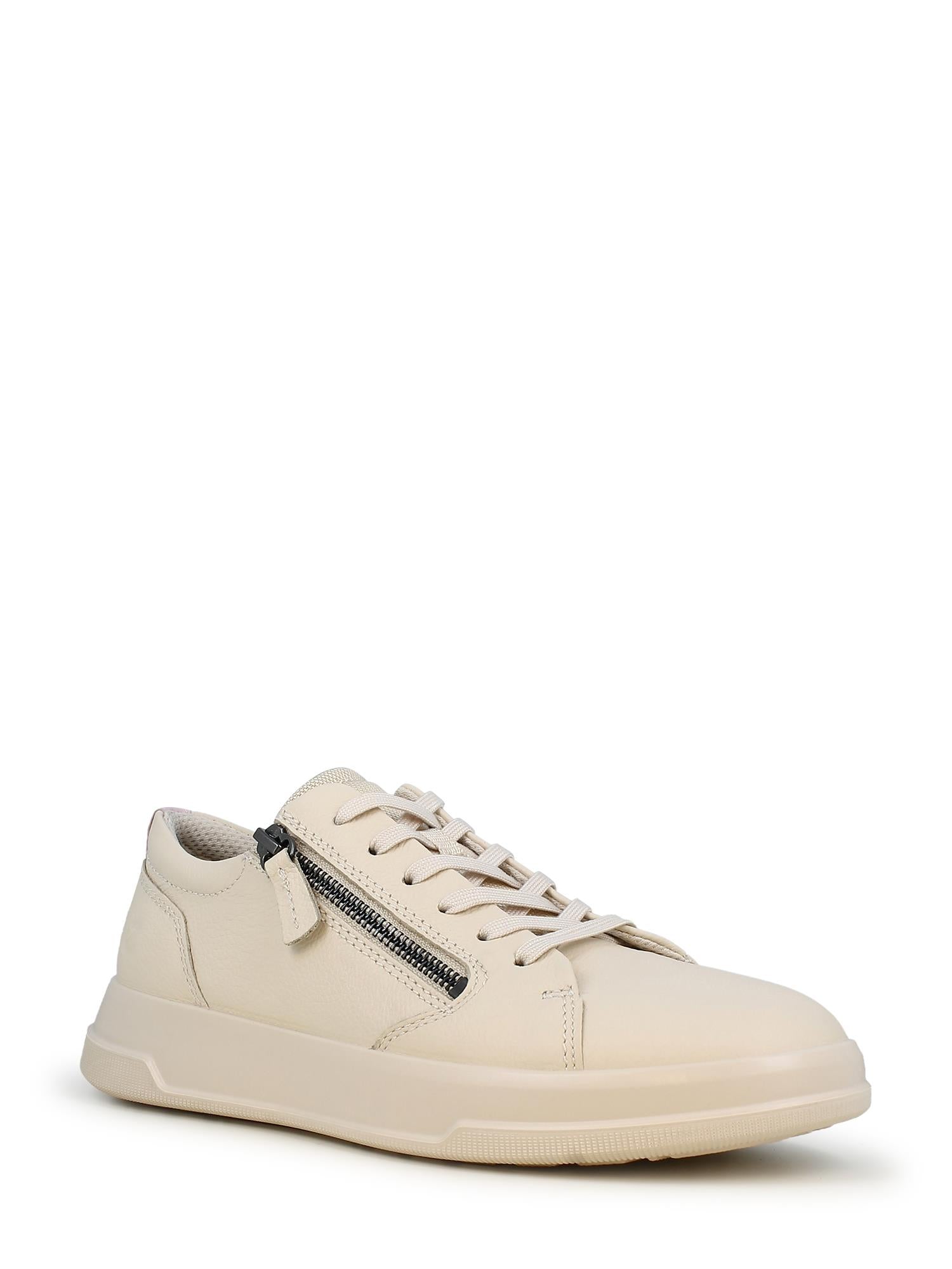 04019 Move Beige Leather Sneakers