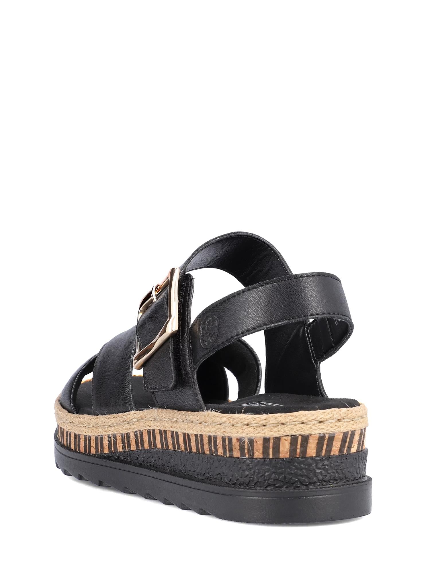 08084 Arizona Sandal Black Leather