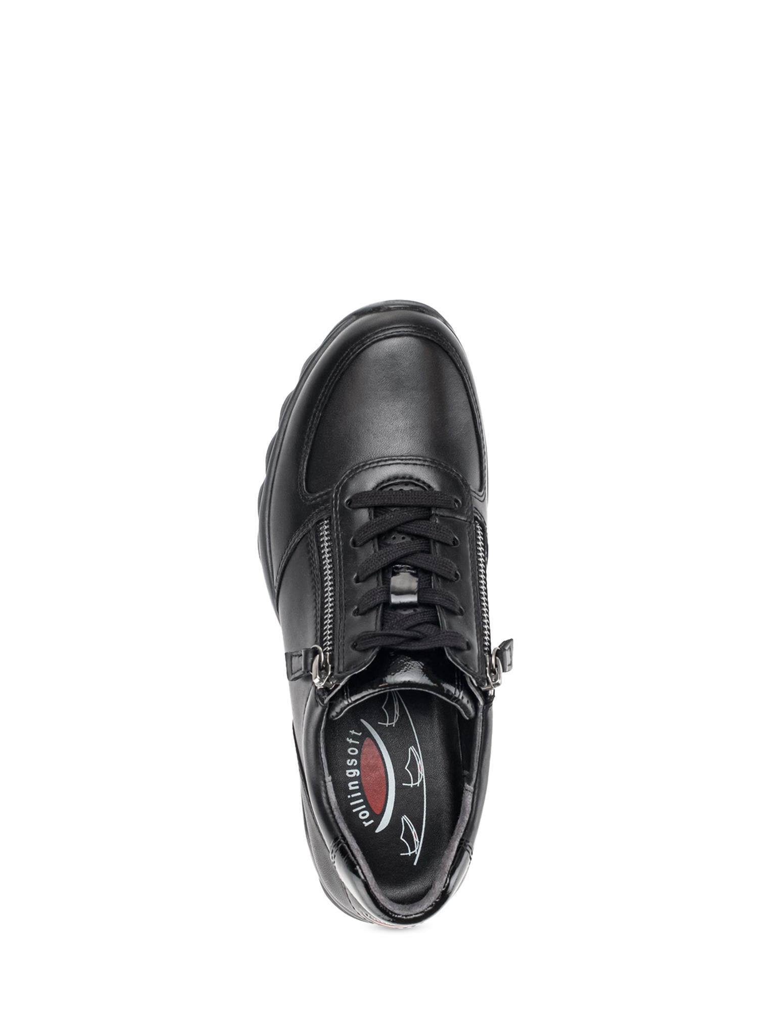 04073 Sort Skinnsneaker