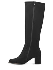 05035 Black Knee High Boots