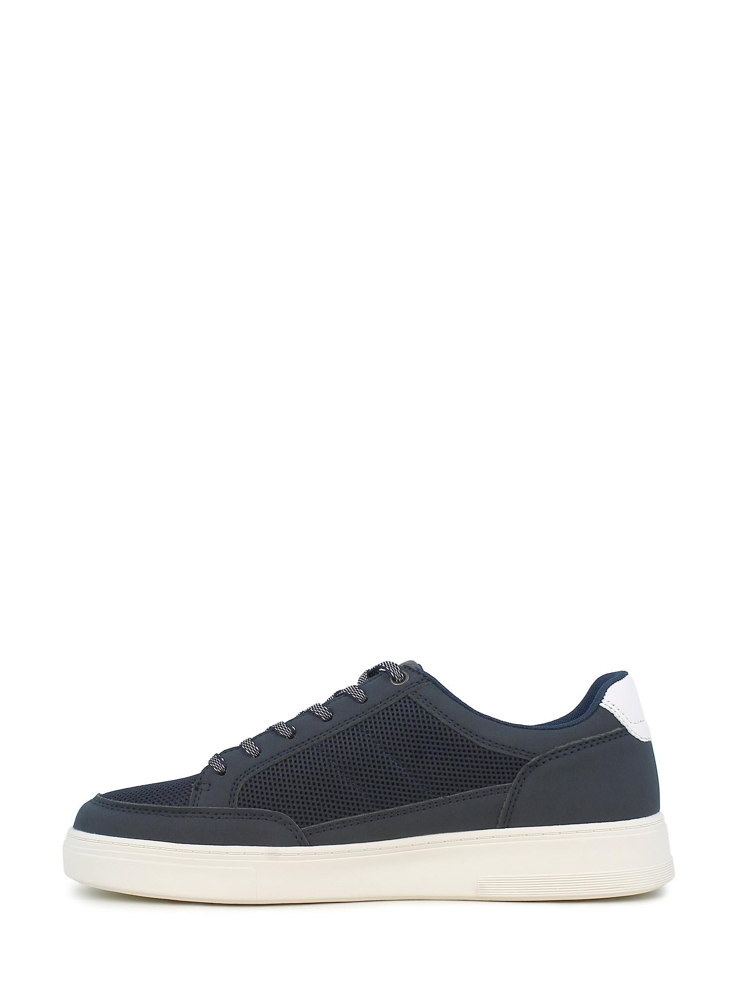 03723 Navy Retro Tennis Herresneaker