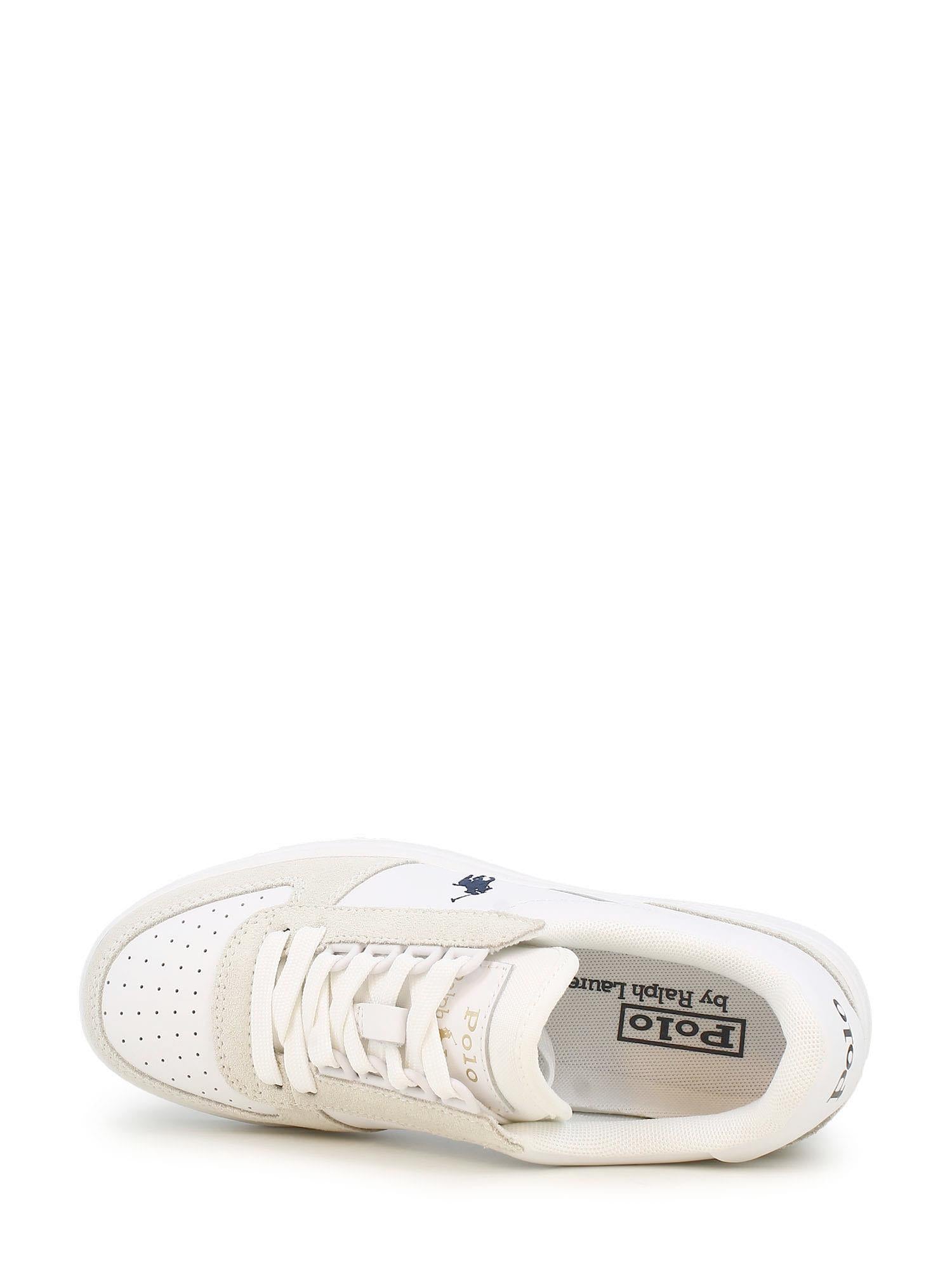 02721 Ralph Lauren Court Leather-Suede Trainer