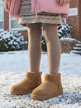 05410 Kids chestnut low suede water resistant