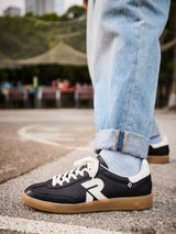 03332 San Diego Leather Sneaker Black