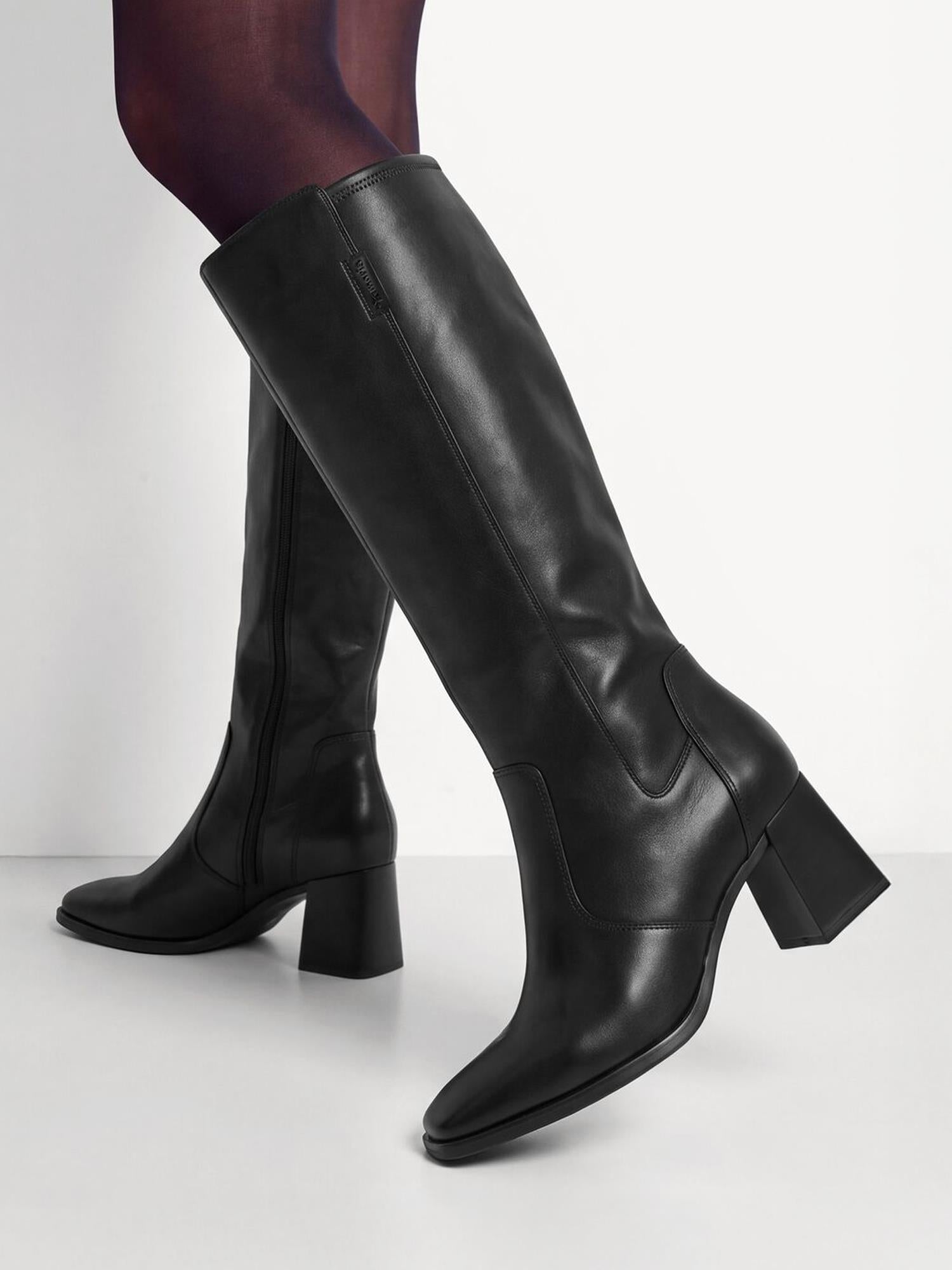 03454 Elvanna High Leather Boots