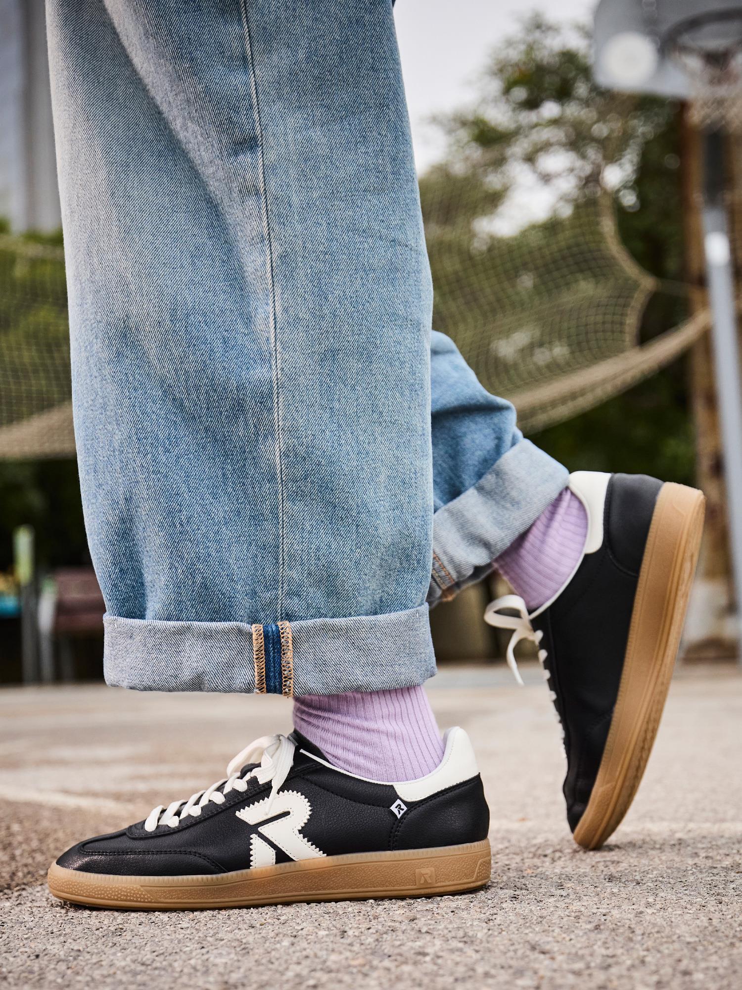 03470 San Diego Leather Sneaker Women Black