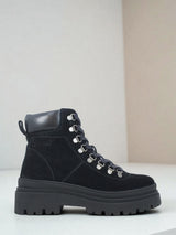06194 Arezzo Suede Boots Black