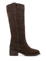 01528 Marene Suede Boot Dark Brown