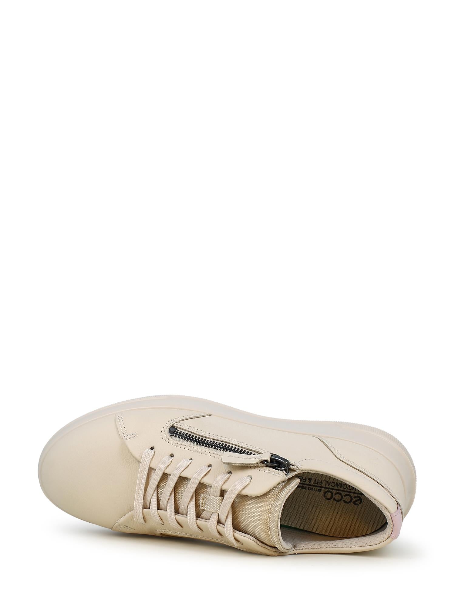 04019 Move Beige Leather Sneakers