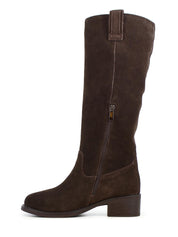 01528 Marene Suede Boot Dark Brown