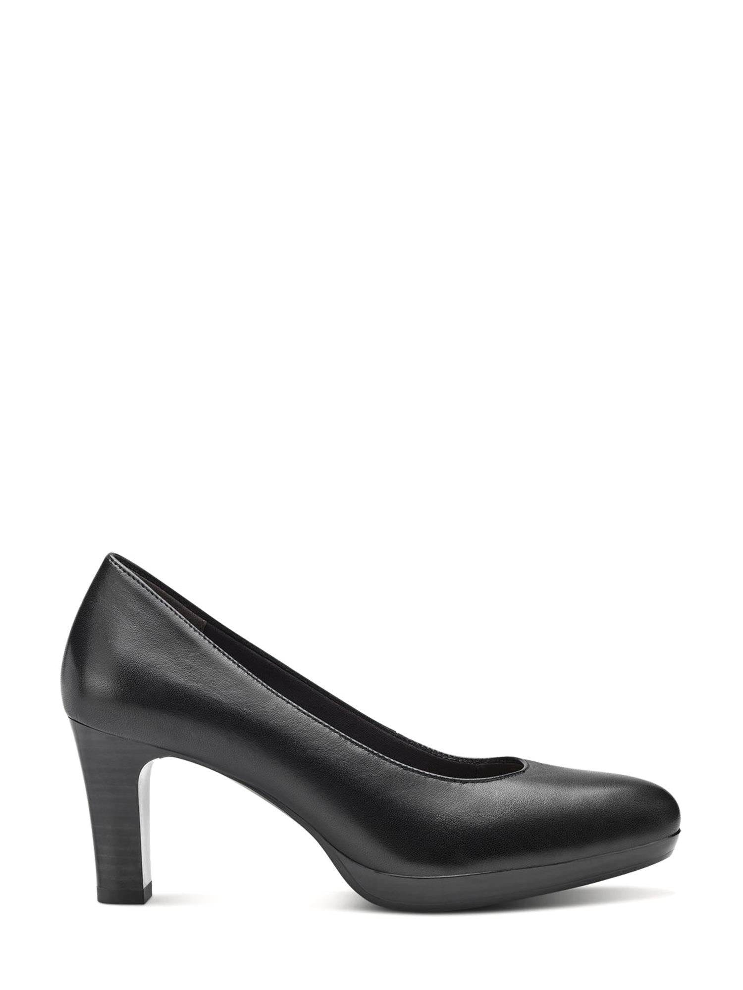 05412 Black Leather Pumps