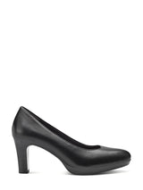 05412 Black Leather Pumps