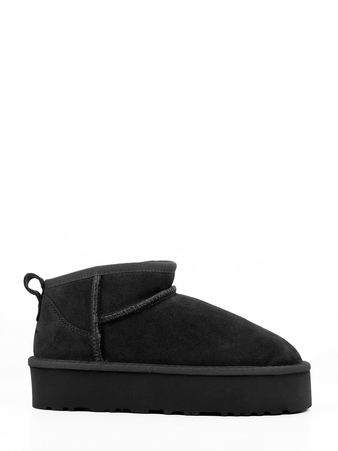 05294 Platform wool suede water resistant black