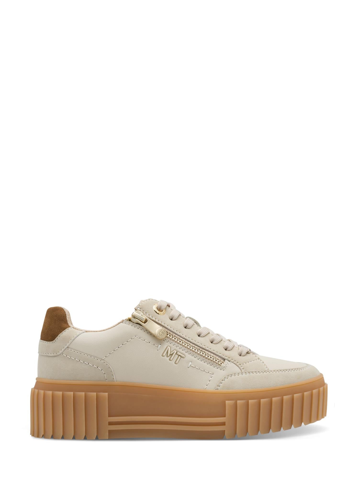 04151 Livia LaceZip Sneaker Beige