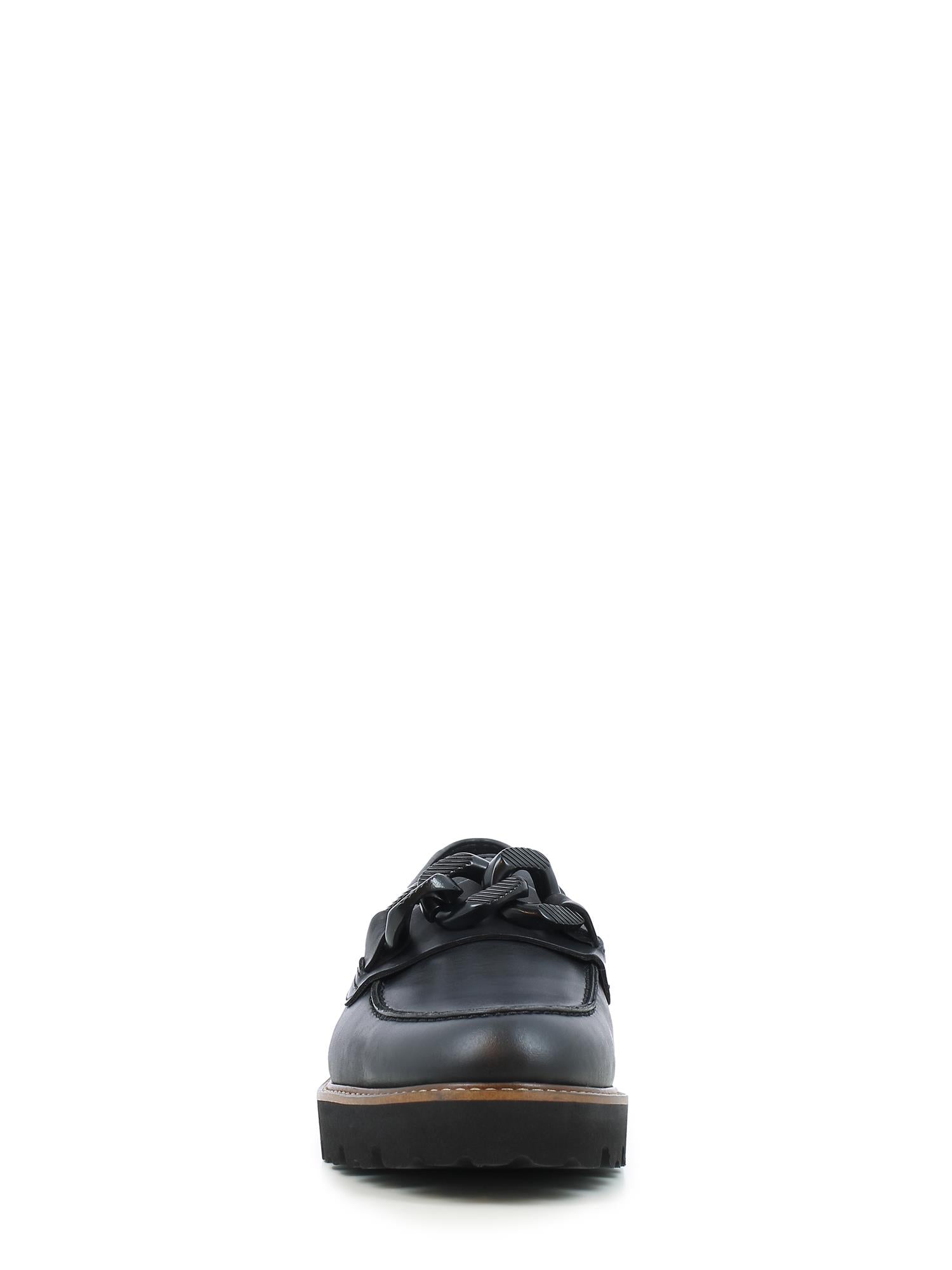 04485 Black Natural Leather Loafer