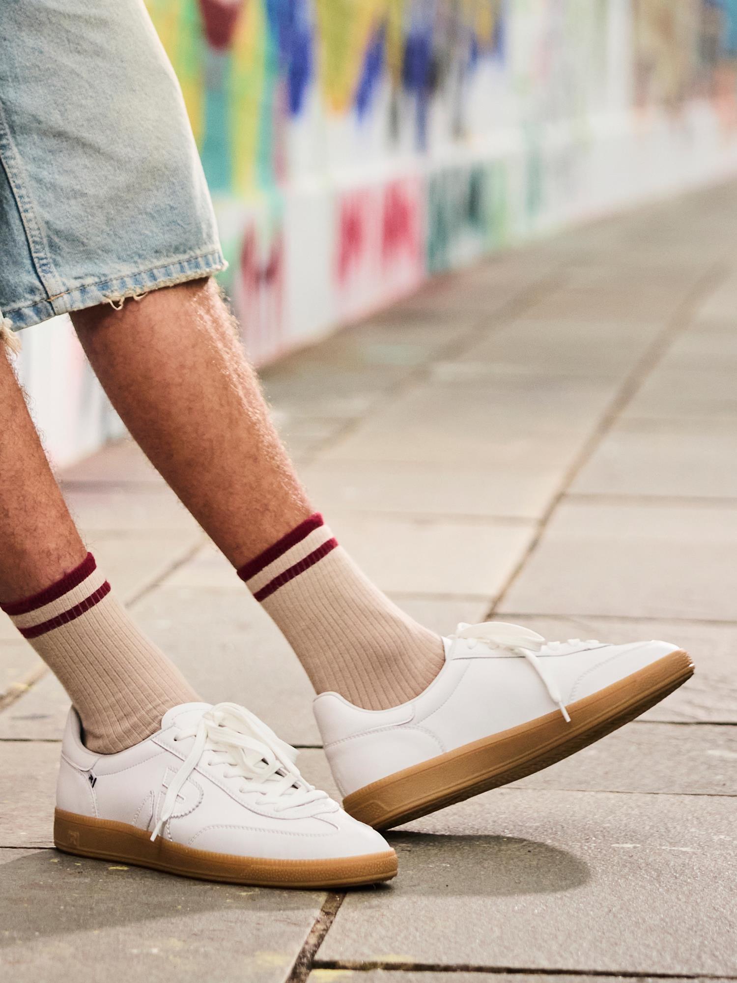 03336 Rieker San Diego Leather Sneaker Herre Hvit