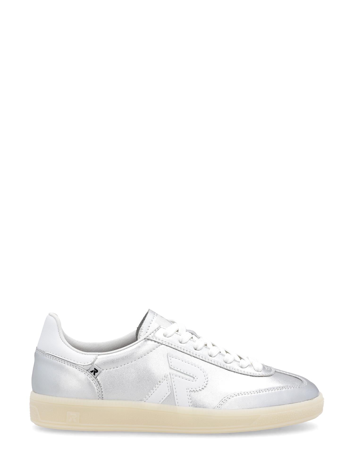 03524 Rieker San Diego Leather Sneaker Silver