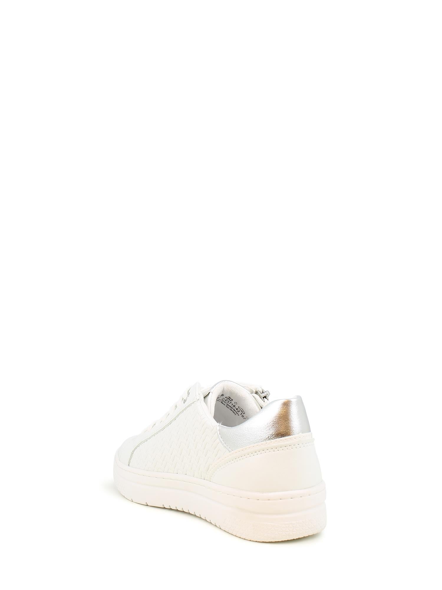 08428 White Pattern Sneaker
