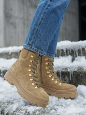 06164 Arezzo Suede Boots Camel