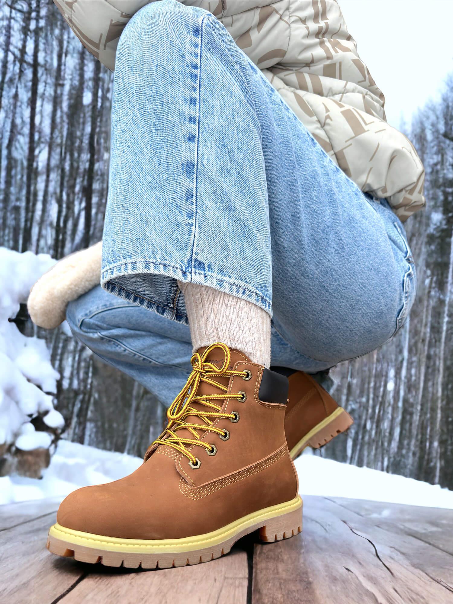 06337 Winter Leather Wool Boot