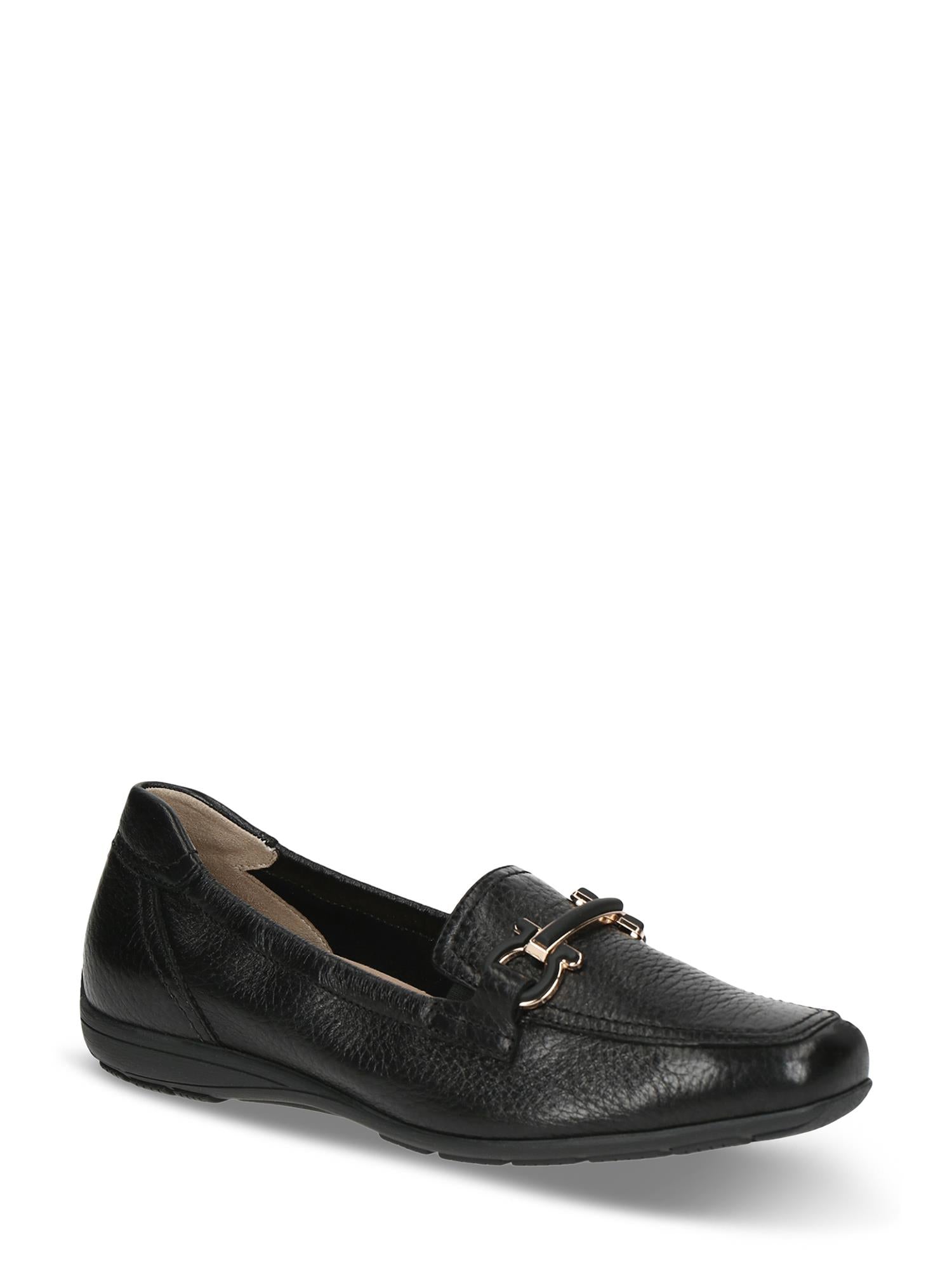 07201 Black Deer Leather Loafer
