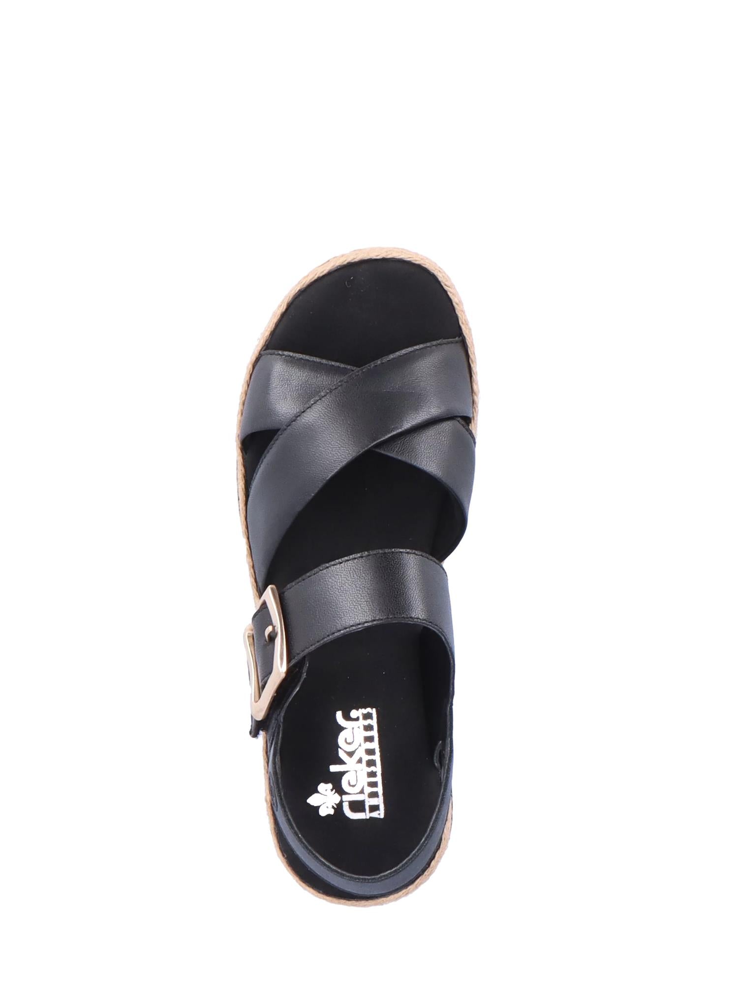 08084 Arizona Sandal Black Leather