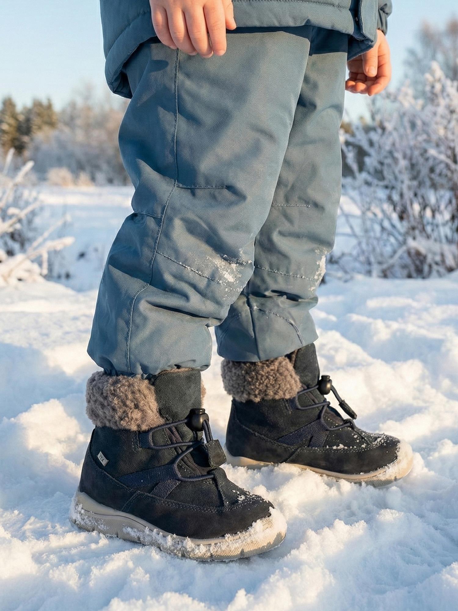 04097 Leather Snowberry Mini Navy Ullfôret