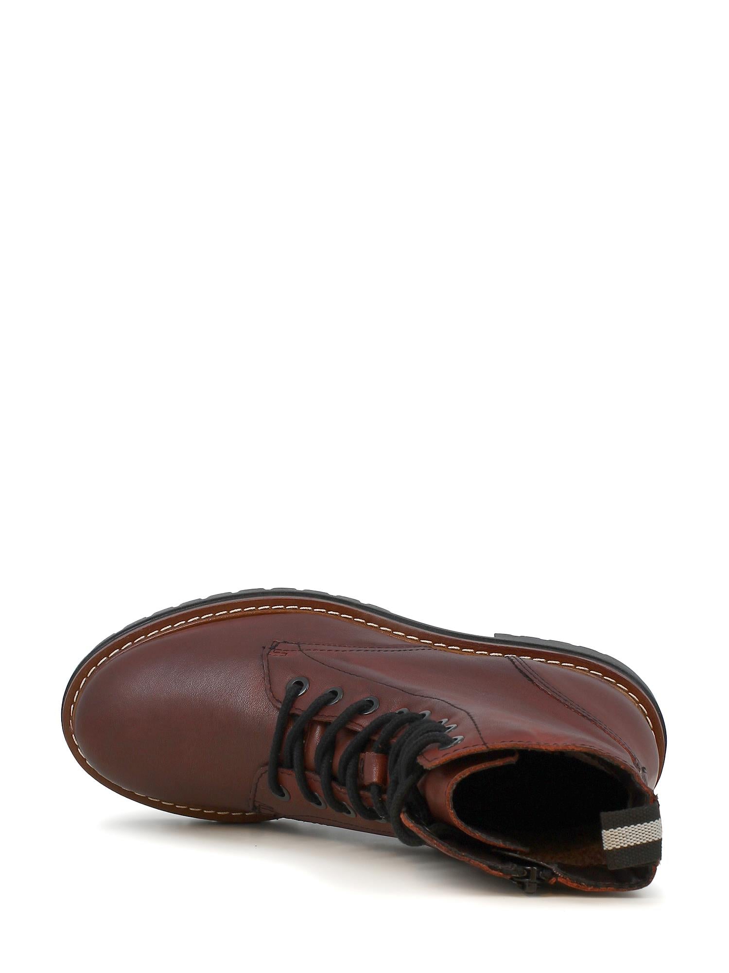 05362 Savona Leather Lace Boots Burgundy