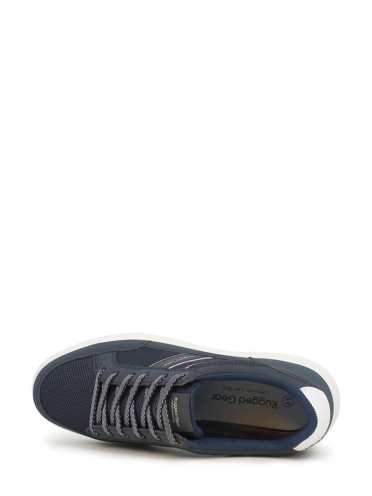 03723 Navy Retro Tennis Herresneaker