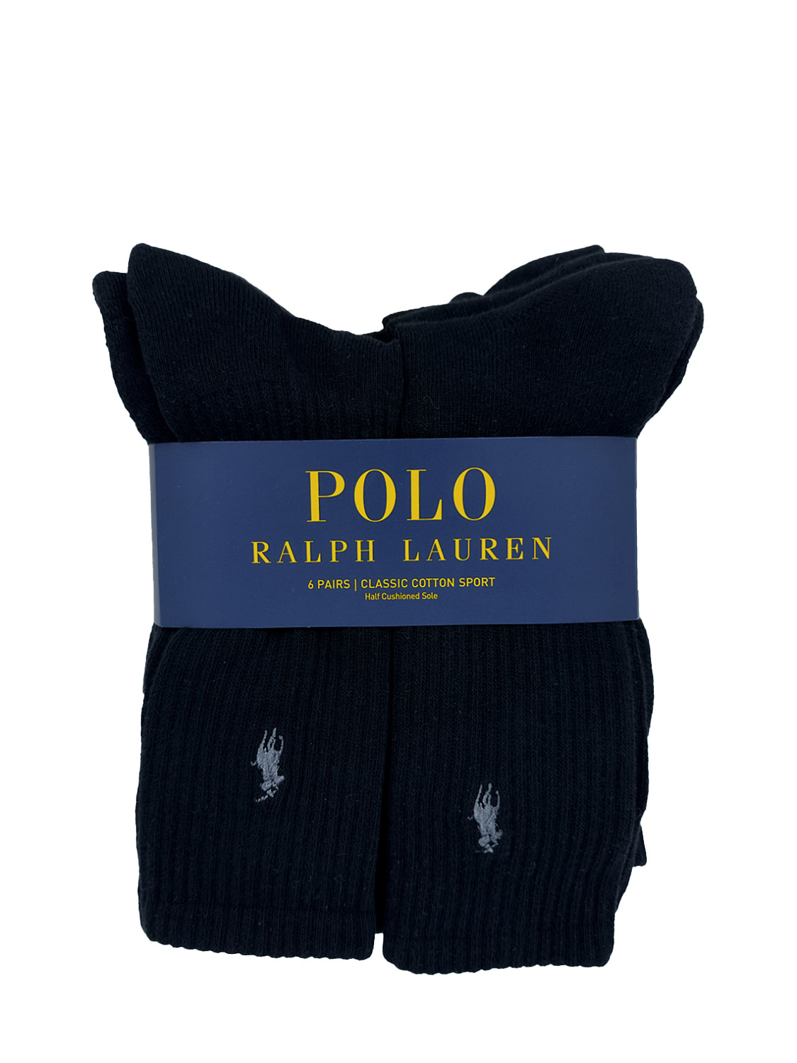 Bilde av Polo Crew Socks 6 Pakning () - Sort
