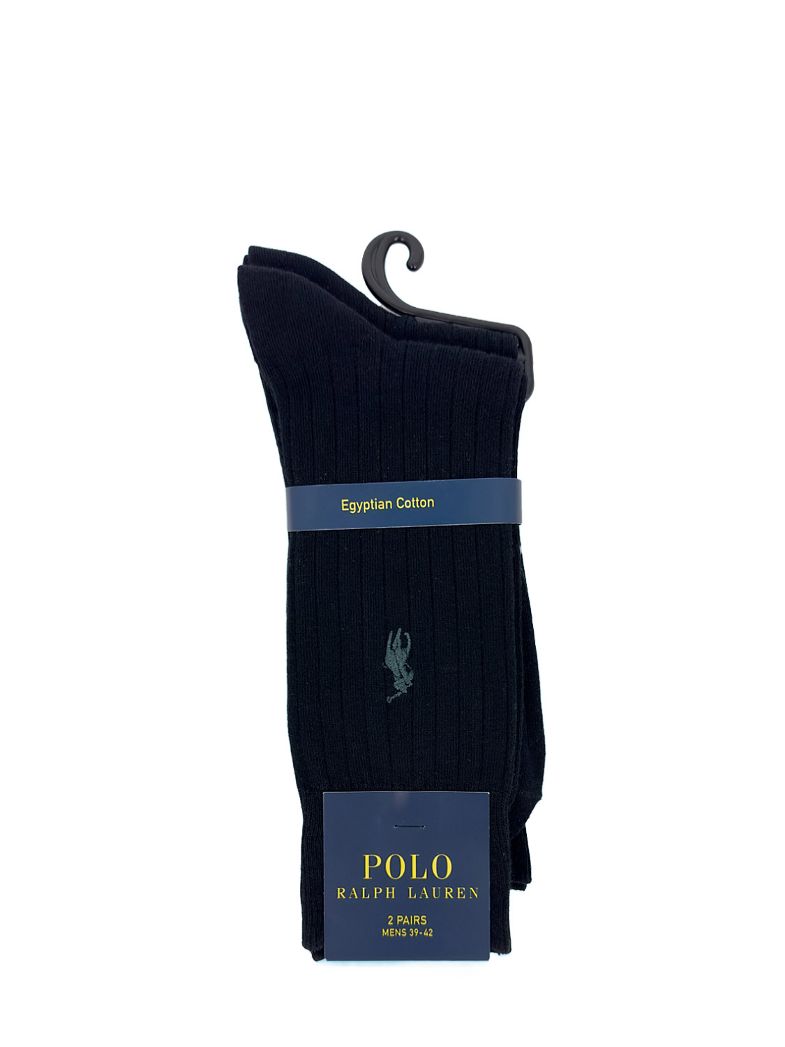 Bilde av Polo Rib Egyptian-socks-2 Pack (39) - Sort