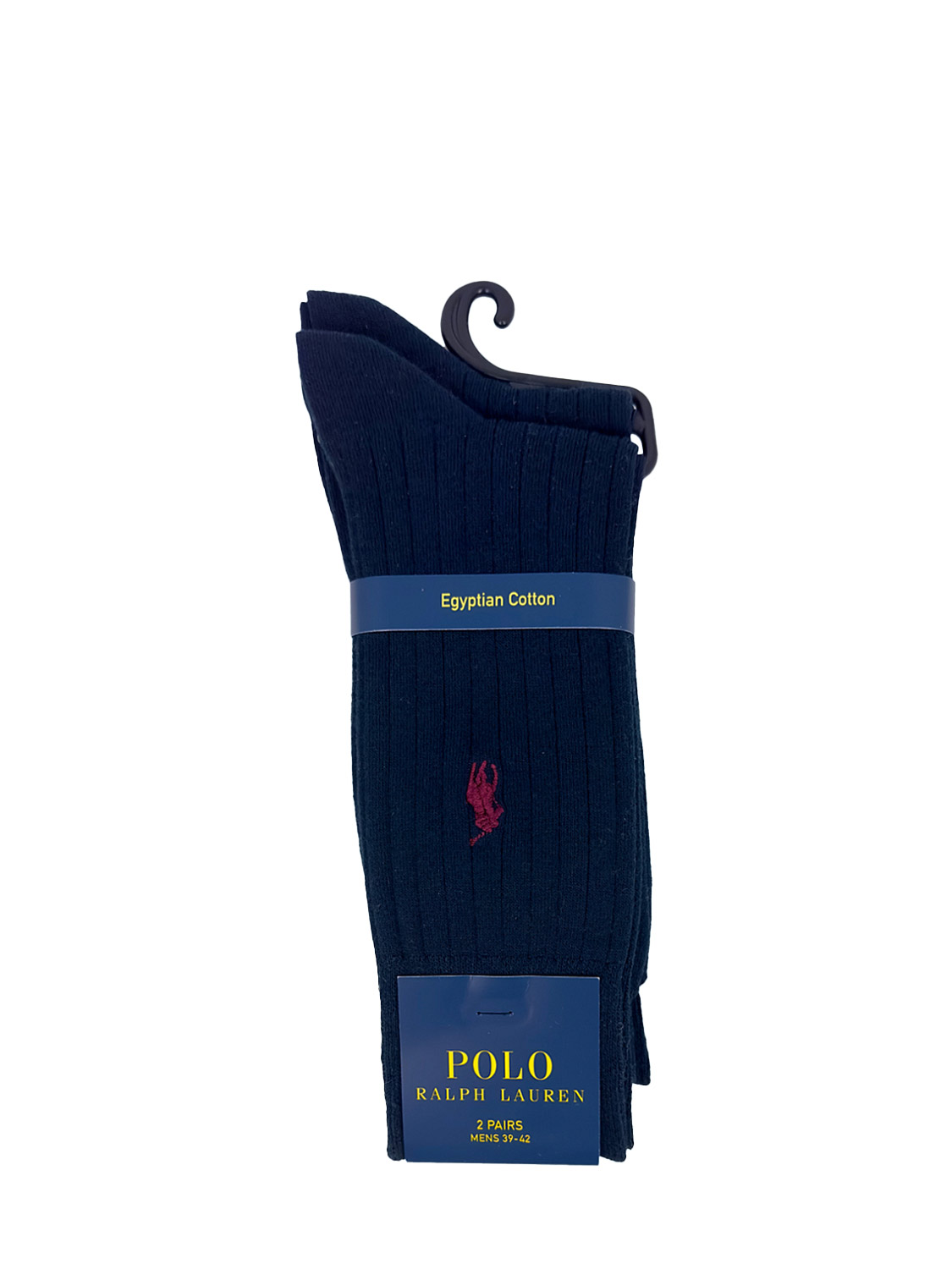 Bilde av Polo Rib Egyptian-socks-2 Pack (39) - Blå